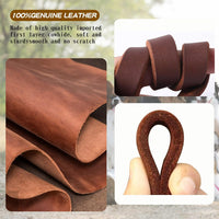 Leather Dog Leash 6ft x 3/4 inch - 5FT*3/4in / Brown - image 2