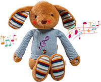 Lumio Musical Stuffed Animal Plush Toy with Lights & Sounds - Cute Interactive Toy for Newborns, and 3 6 12 to 48 Months (Puppy)