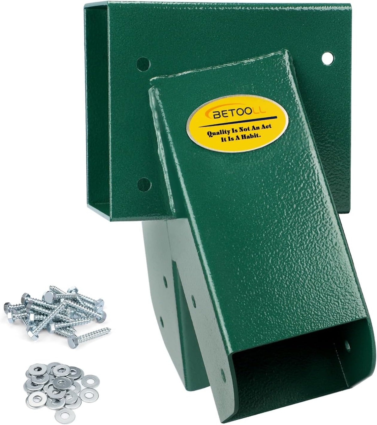 BETOOLL A-Frame 2 Brackets Swing Set Bracket with Mounting Hardware – Fun for Kids & Family - End Brackets(1Pcs-Green)