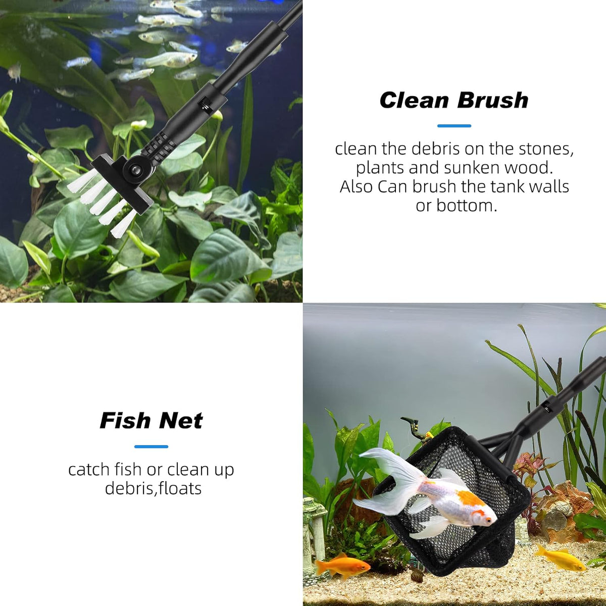 hygger Small Fish Tank Cleaner - Medium - image 3