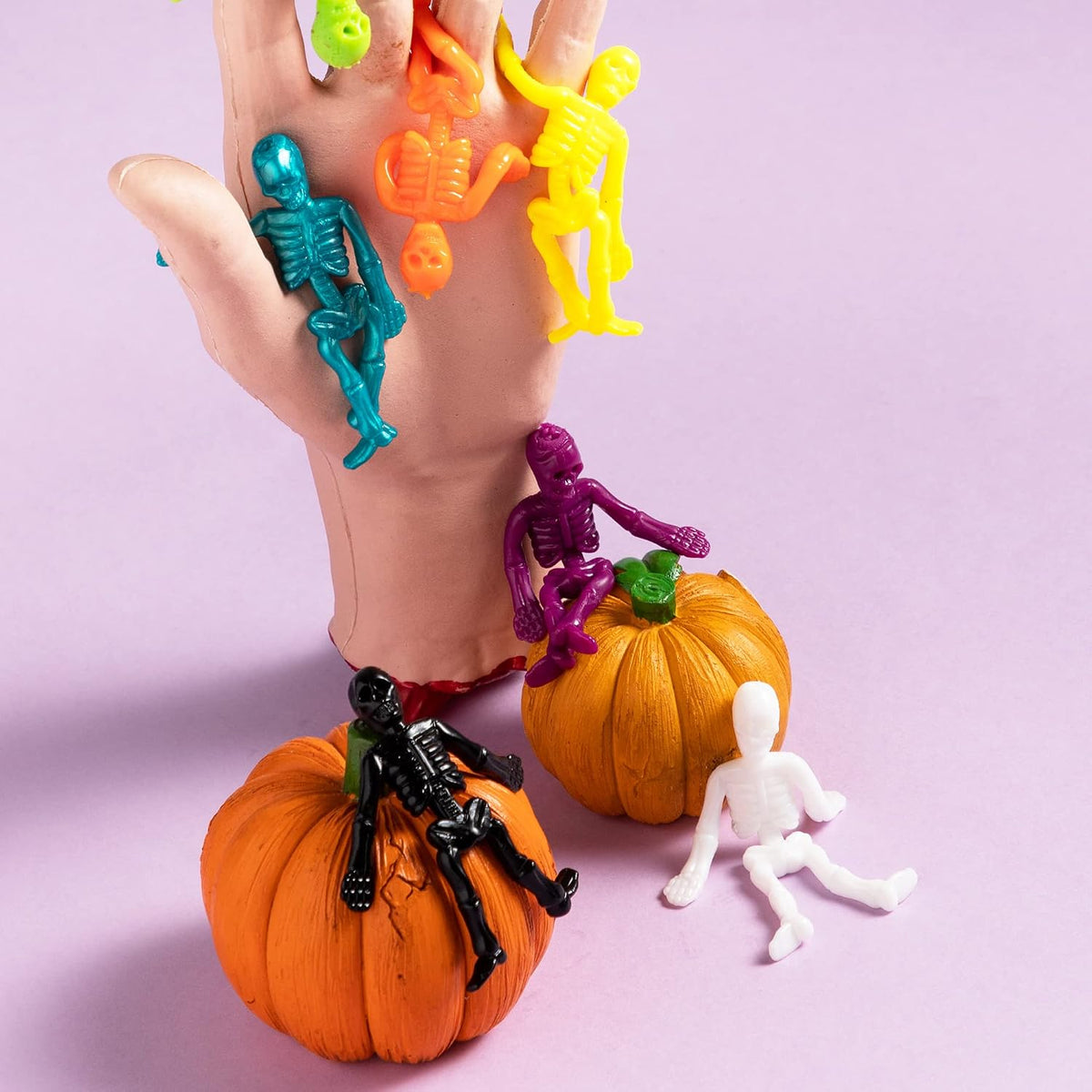 JOYIN 48 PCS Halloween Stretchy Skeletons - 72 - image 4