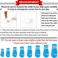 QUMY Dog Shoes for Large Medium Dog Boots & Paw Protectors for Hot - Blue / Size 6: 2.6''x3.0''(W*L) for 52-65 lbs - image 2
