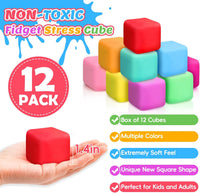VISCOO 12 Pack Slow Rising Stress Cube - 1.4 in 12 Packs - 12 Colors - image 2