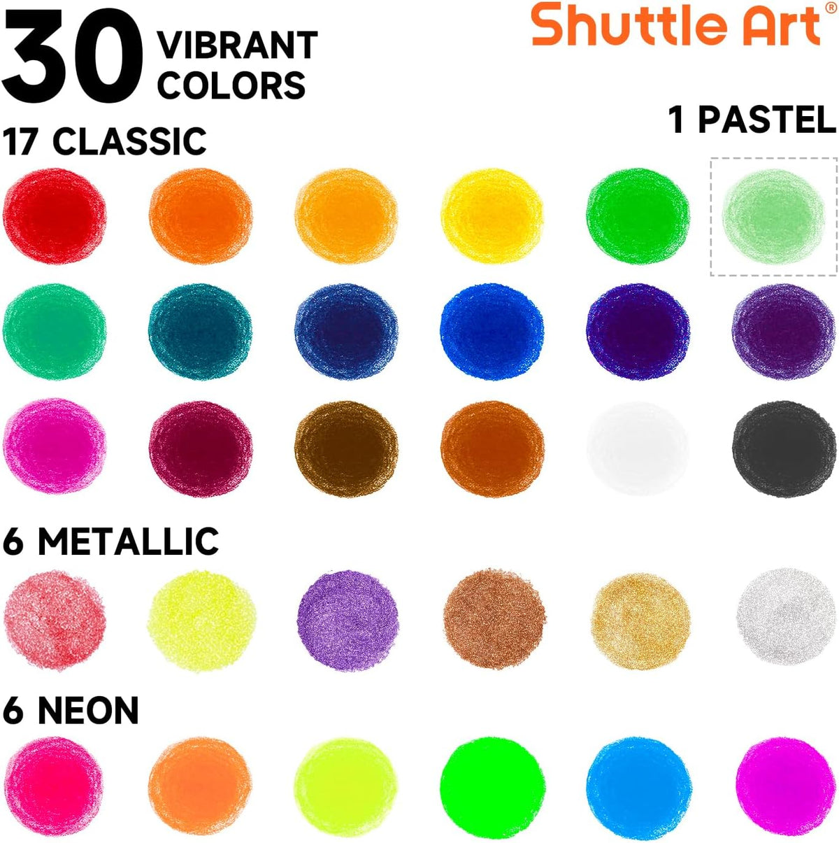 Tempera Paint Sticks, 15 Colors Solid Tempera Paint for Kids - 30 Colors with 1 Drawing Pad - image 2
