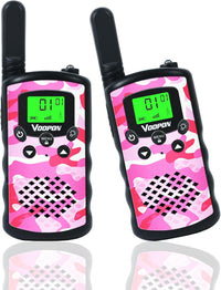 VOOPON green camo walkie talkies for kids with LCD screens - view 3