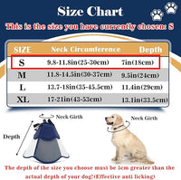 Hard & Heavy Plastic Dog Cone Collar Alternative for Small Dogs (Yorkshire Pomeranian) After Surgery, Adjustable Recovery Cone Anti-Lick, Elizabethan Protective Collar Cone of Shame for Healing