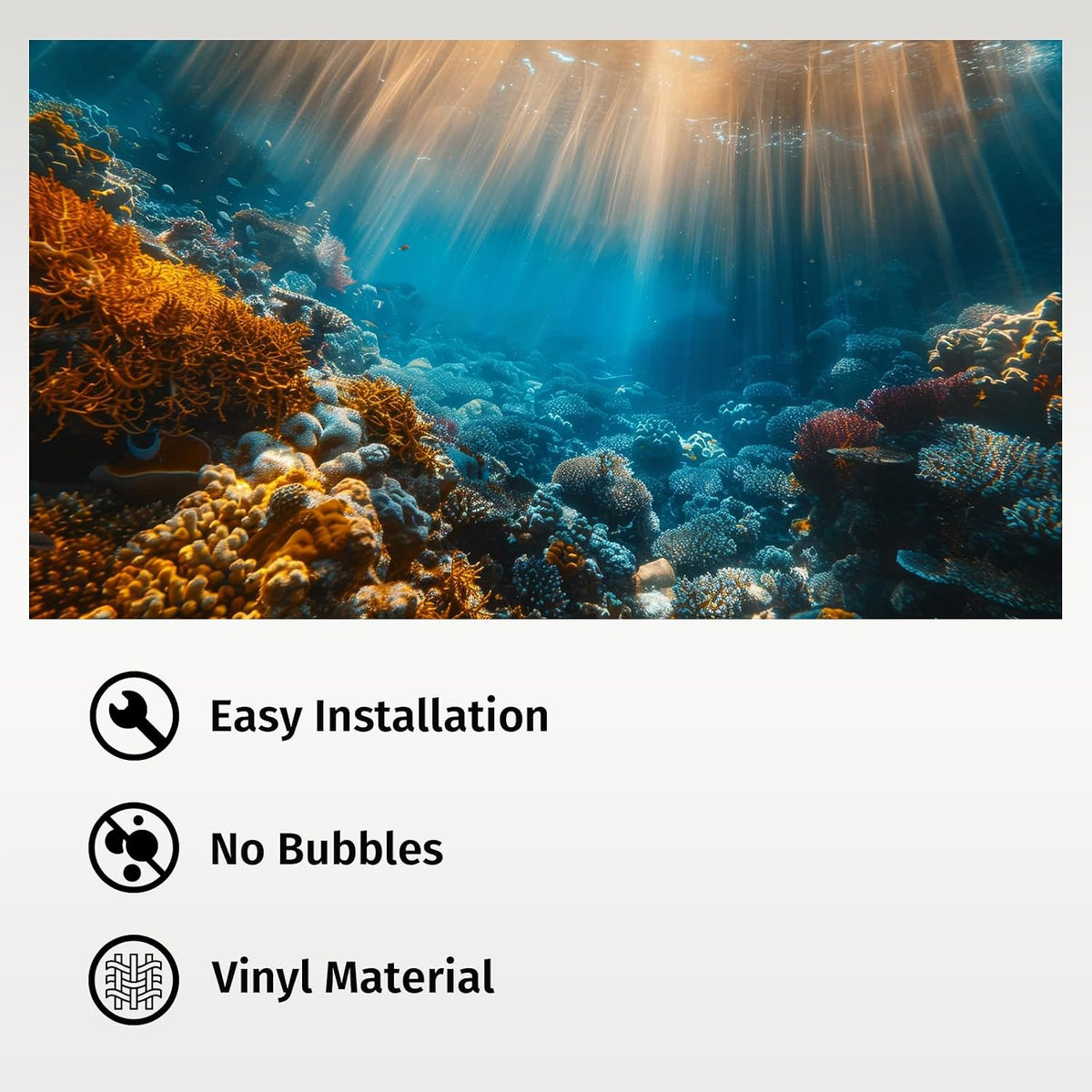 Aquarium Background, Ocean Fish Tank Background - 1 pack / 48x18in - image 4