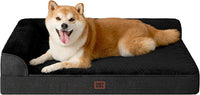 EHEYCIGA Orthopedic Dog Bed Medium Size, Memory Foam Dog Bed - Black / 36.0"L x 27.0"W x 6"Th