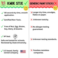 Kwik Stix solid tempera paint sticks, 10 pack of jewel tone colors with twist-up tubes - view 6