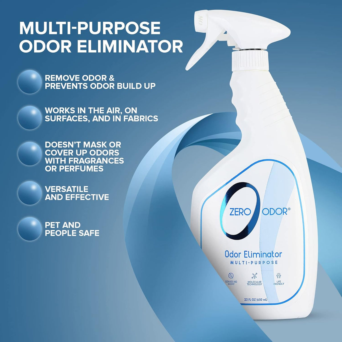 Zero Odor Multi-Purpose Odor Eliminator - 22 Fl Oz (Pack of 2) - image 2