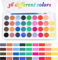 AROIC Watercolor Paint Set - 36 Watercolors + 10 Brushes - image 2