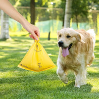 Certified Compostable Dog Poop Bags, 120 Count Landfill Friendly and Leakproof Waste Bags, Easy Open Unscented Maize Yellow Poop Bag for Dog, 15 Doggy Bags Per Roll (8 rolls)
