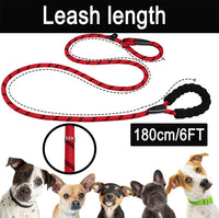 Dog Leash, 6 FT Heavy Duty Dog Leashes with Comfortable Padded Handle,Black – Essentials for Dogs - Red / 6 Feet x 1/2 Inch - image 2
