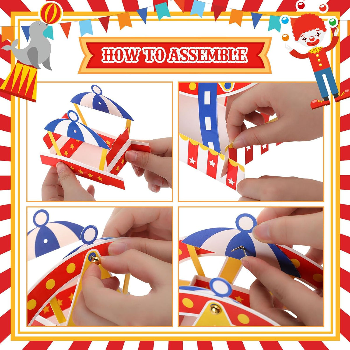 Epakh 3 Set Carnival Ferris Wheel Centerpiece Party Decor - 3 - image 3