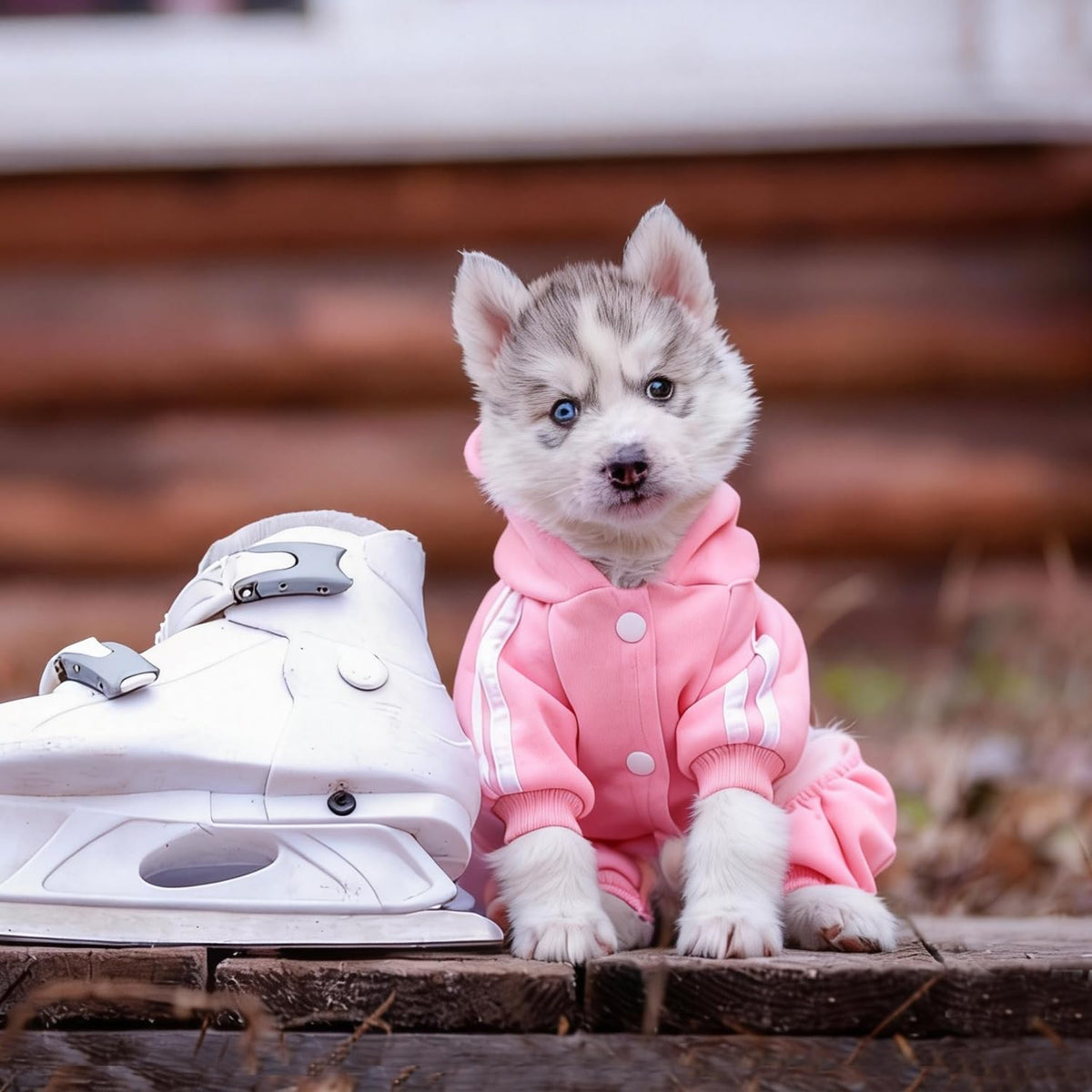 Dog Hoodie Security Clothes 4 Legs Jumpsuit Sweatshirt Hoodies Soft - Pink / XX-Small - image 2