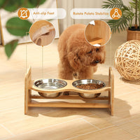 X-ZONE PET Elevated Dog Bowls for Cats and Dogs - M- Height 4.7" up to 7" - image 4
