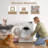EHEYCIGA Washable XL Dog Beds Large Sized Dog - Grey / 36" x 27" x 3.5" - image 4