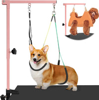 Dog Grooming Arm 35" with Hammock - Pink