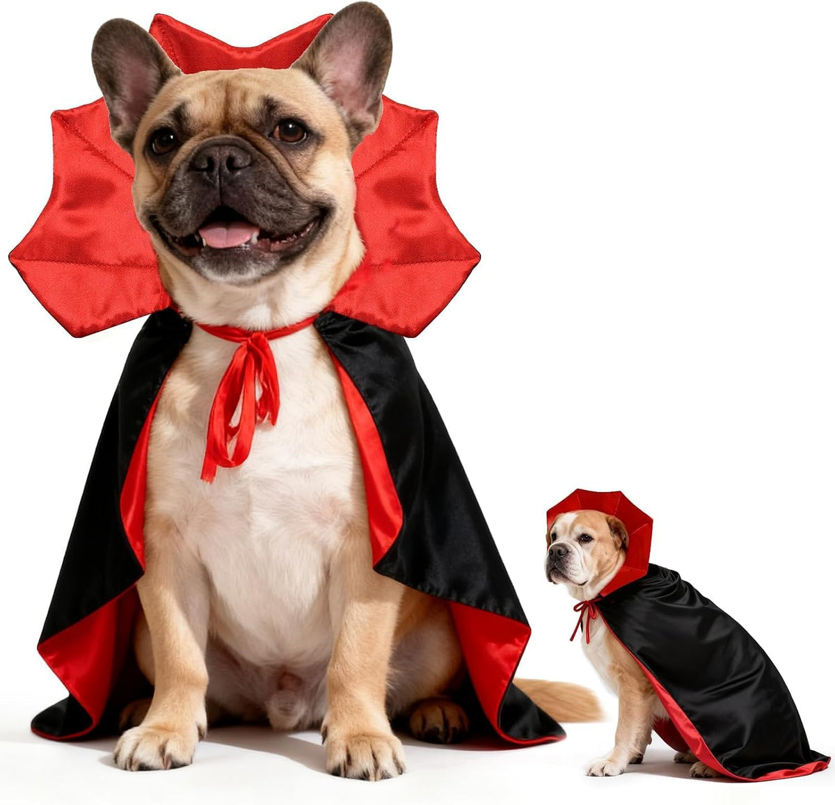 OLANRUN Dog Costumes, Dog Halloween Costumes Vampire Cloak - Medium