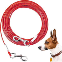 Tie Out Cable for Dogs,30FT Dog Leads,Heavy Duty Tie Out Cable for Large Dogs Up to 125lbs,Durable Dog Runner Tether Line for Outdoor,Yard