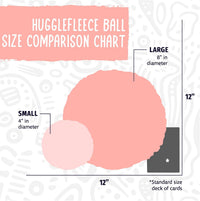 HuggleHounds Plush Ball Dog Toy, Dog Fuzzy Ball Toy - Small / Natural Ball - image 3