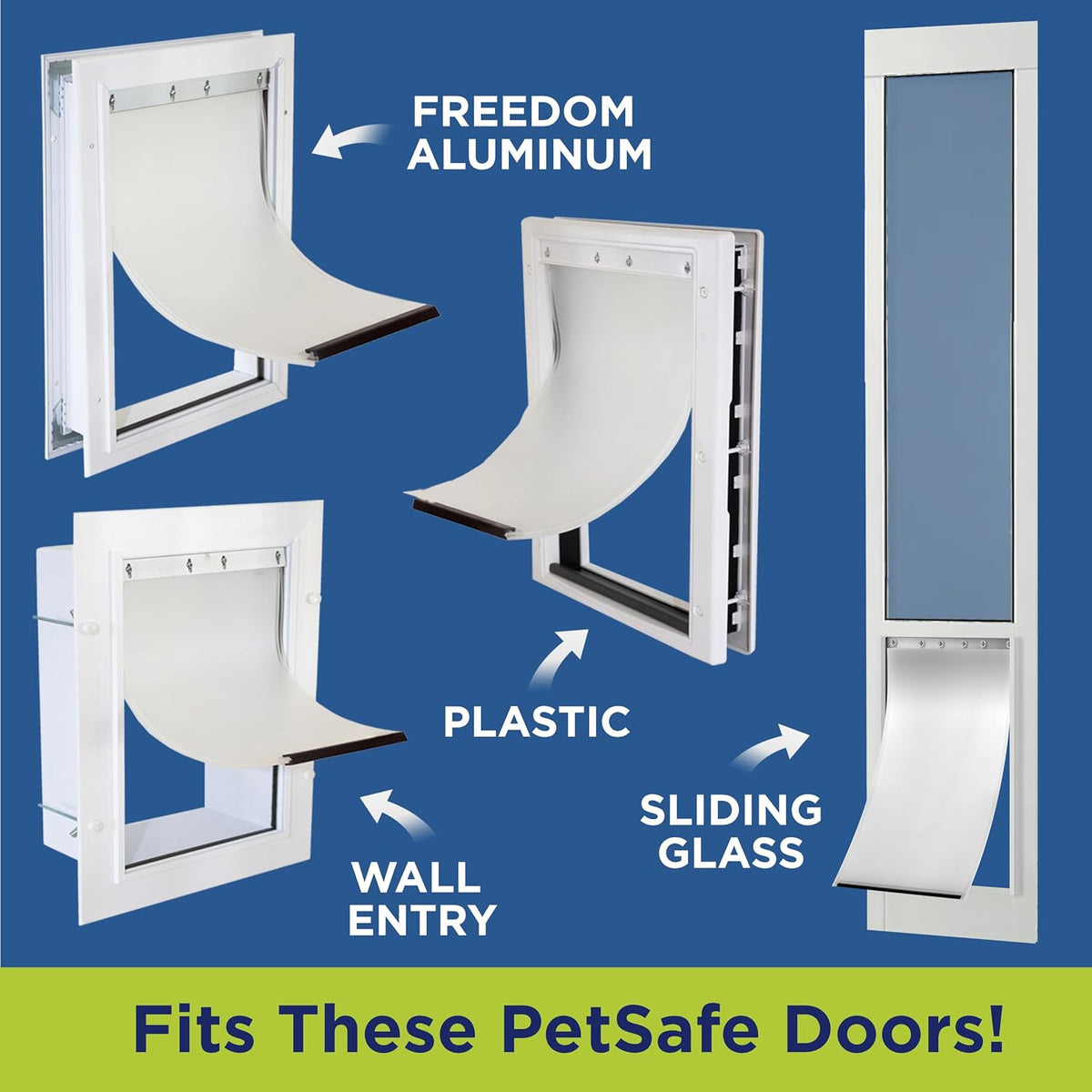 Best Pet Flap Large Replacement Dog Door Non PVC Flap Fits PetSafe - Large 10 1/8" x 16 7/8" (Pack of 2) - image 2
