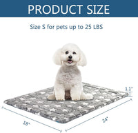 KROSER Fancy Crate Pad Bed Mat Reversible, Machine Washable - Small - image 2