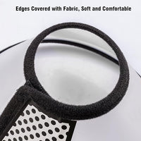 Depets Adjustable Recovery Pet Cone E-Collar for Cats Kittens Rabbits, Plastic Elizabeth Protective Collar Wound Healing Practical Neck Cover, Neck Girth 6.1 in