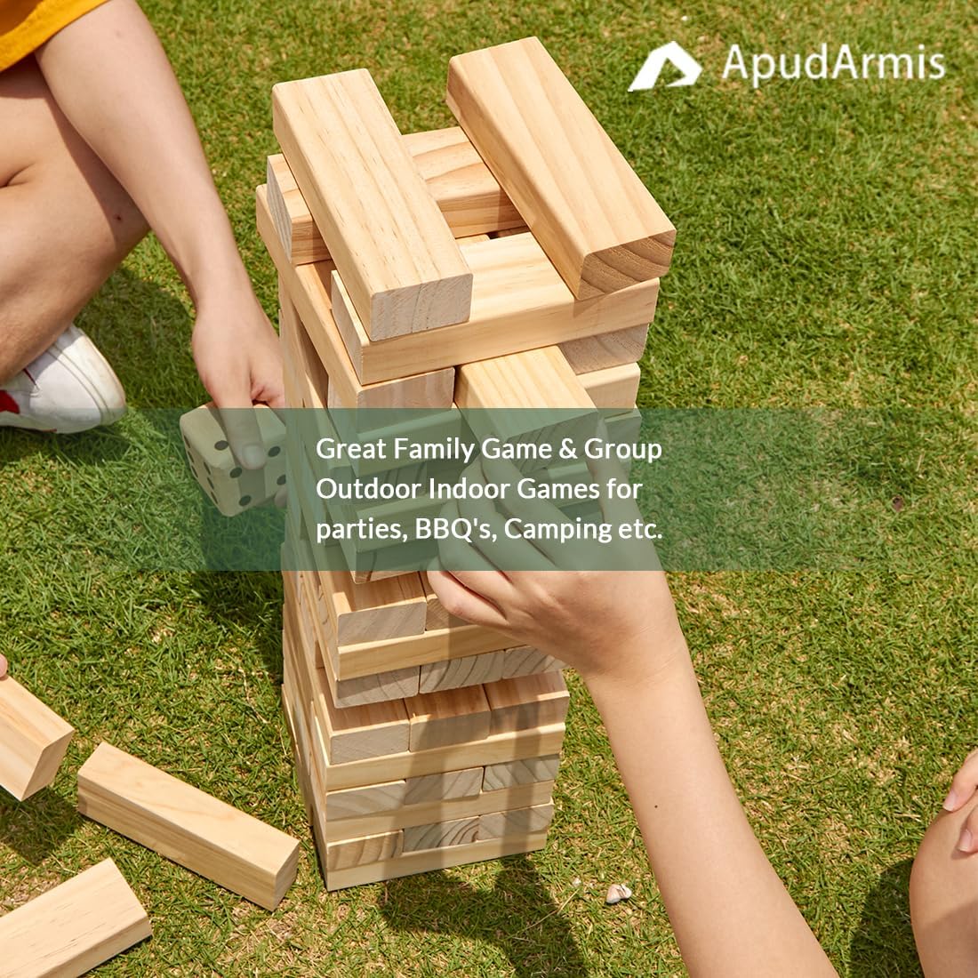 ApudArmis Giant Tumble Tower - XL-Over 5FT / Burlywood - image 4
