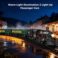 Electric Train Sets for Boys Girls Metal Alloy Christmas Trains Toys - Black Electric Train Luxury - image 4