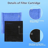 10 PCS Aquarium Filter Cartridge Filters, Rite-Size C (EZ-Change #3) Fish Tank Filter Cartridge, Replacement with Power Filters 275/375 Power 200/350