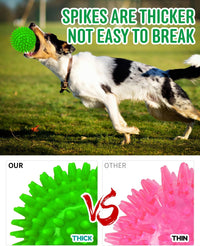Pweituoet 4.5” Heavy Duty Squeaky Dog Balls for Medium Large Dogs - 4.5" 4apck - image 4