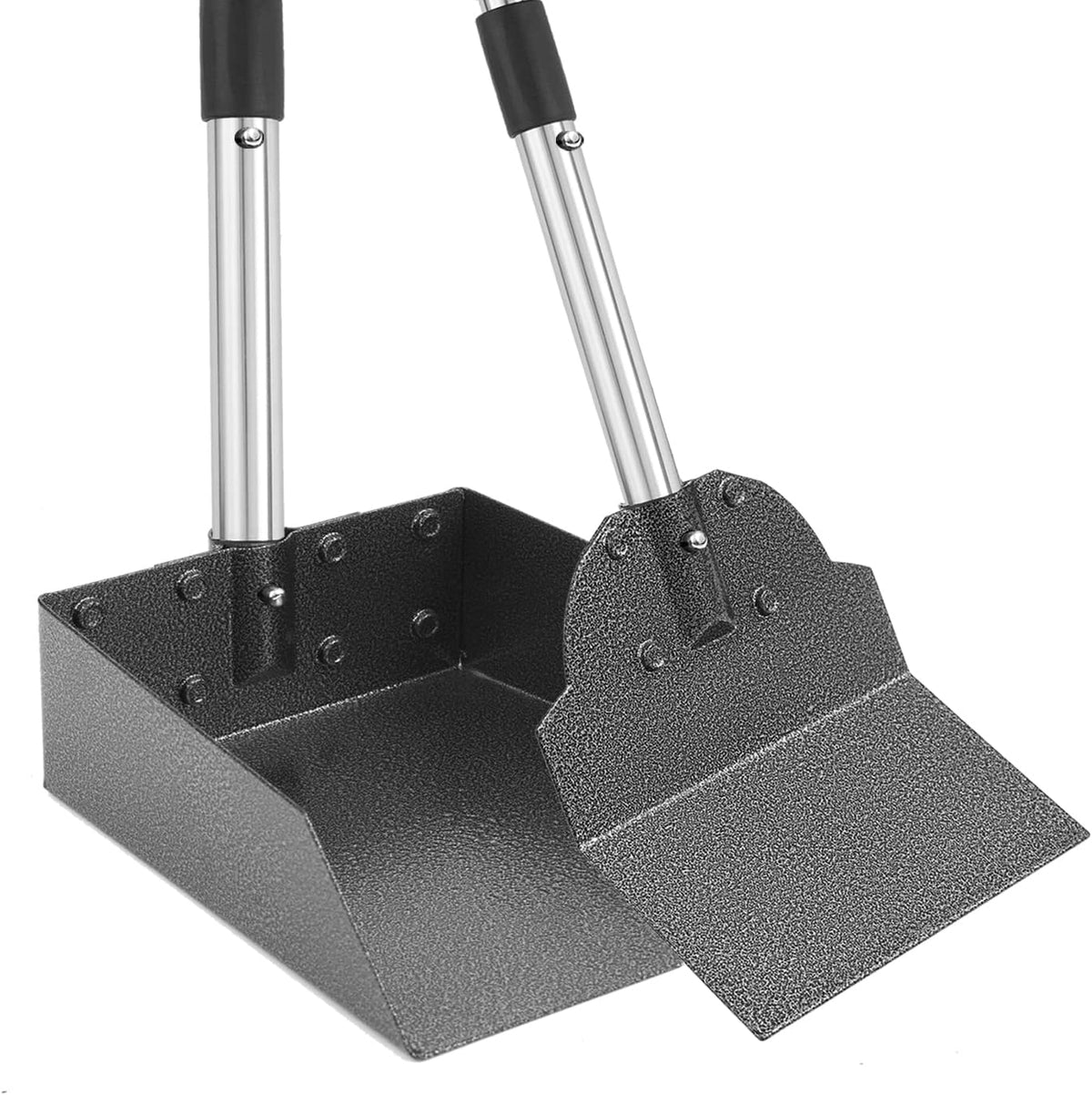 Dog Pooper Scooper, Metal Tray & Spade Set, Tray & Spade - Medium