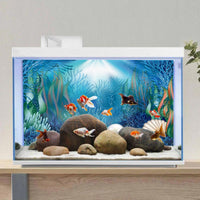 48x24 in Underwater Aquarium Backdrop Coral Pearls Fish Tank - 72x18in/180x45cm - image 4