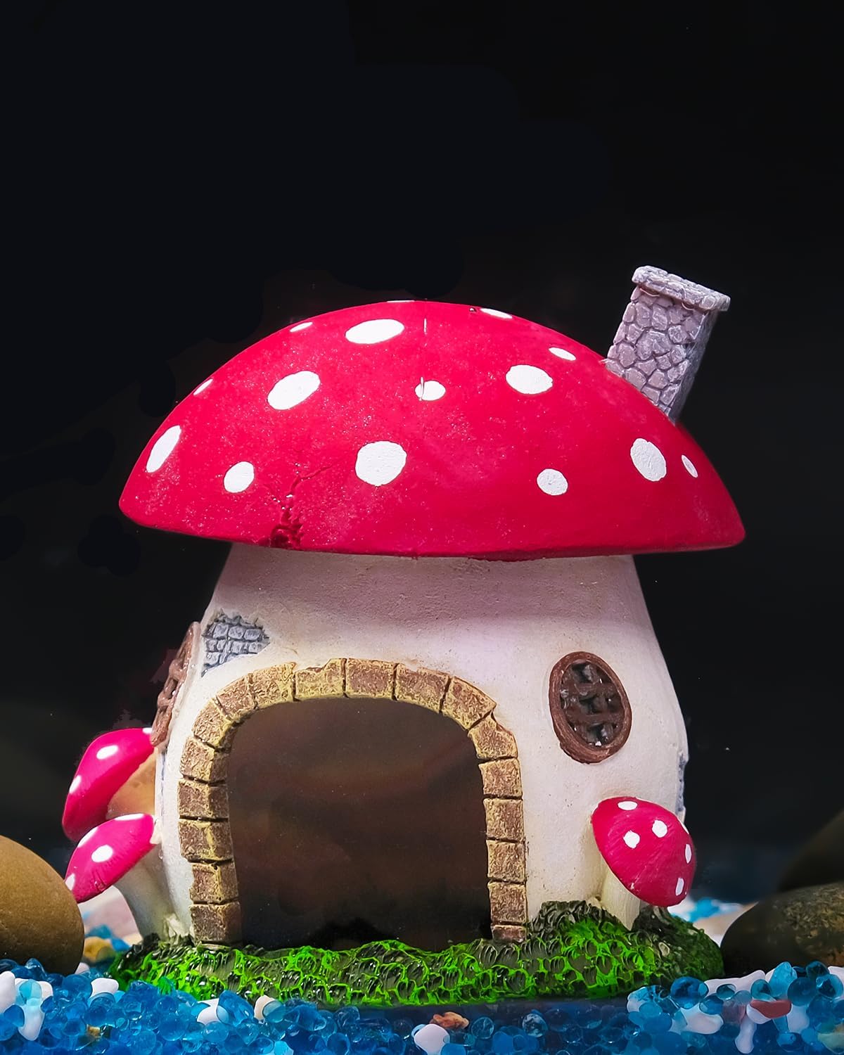 Uniclife Aquarium Mushroom House - Resin Large Mushroom