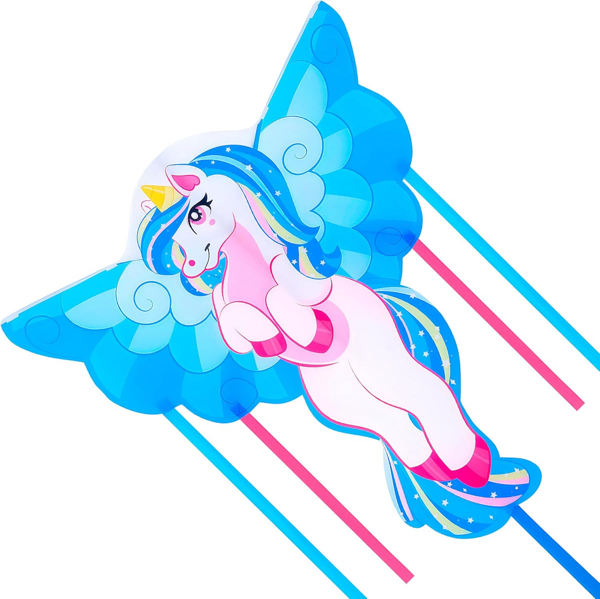 JOYIN 43.3'' Unicorn Kite Easy to Fly for Kids and Adults - Blue - image 2