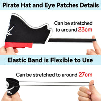 ZeeDix 9 Pcs Pirate Accessories for Kids - 36pcs Pirate Sets - image 3
