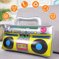 AOMIG inflatable boombox prop with printed buttons, tape deck and speakers - view 5