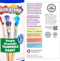 Colorations Paraben-Free Simply Washable Tempera Paint - Paraben-Free Formula / Assorted, 8 Colors - image 4