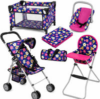 fash n kolor 4 Piece Doll Play Set, Includes - Flower