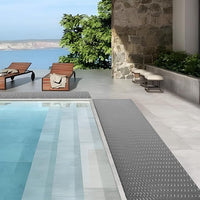 5Ft x 12Ft Rubber Flooring Mats 1.6mm Diamond Plate Flooring Roll 60sqft Rubber Trailer Garage Floor Mats Non-Slip Floor Protector Mat for Garage Warehouse Gym Basement-Gray