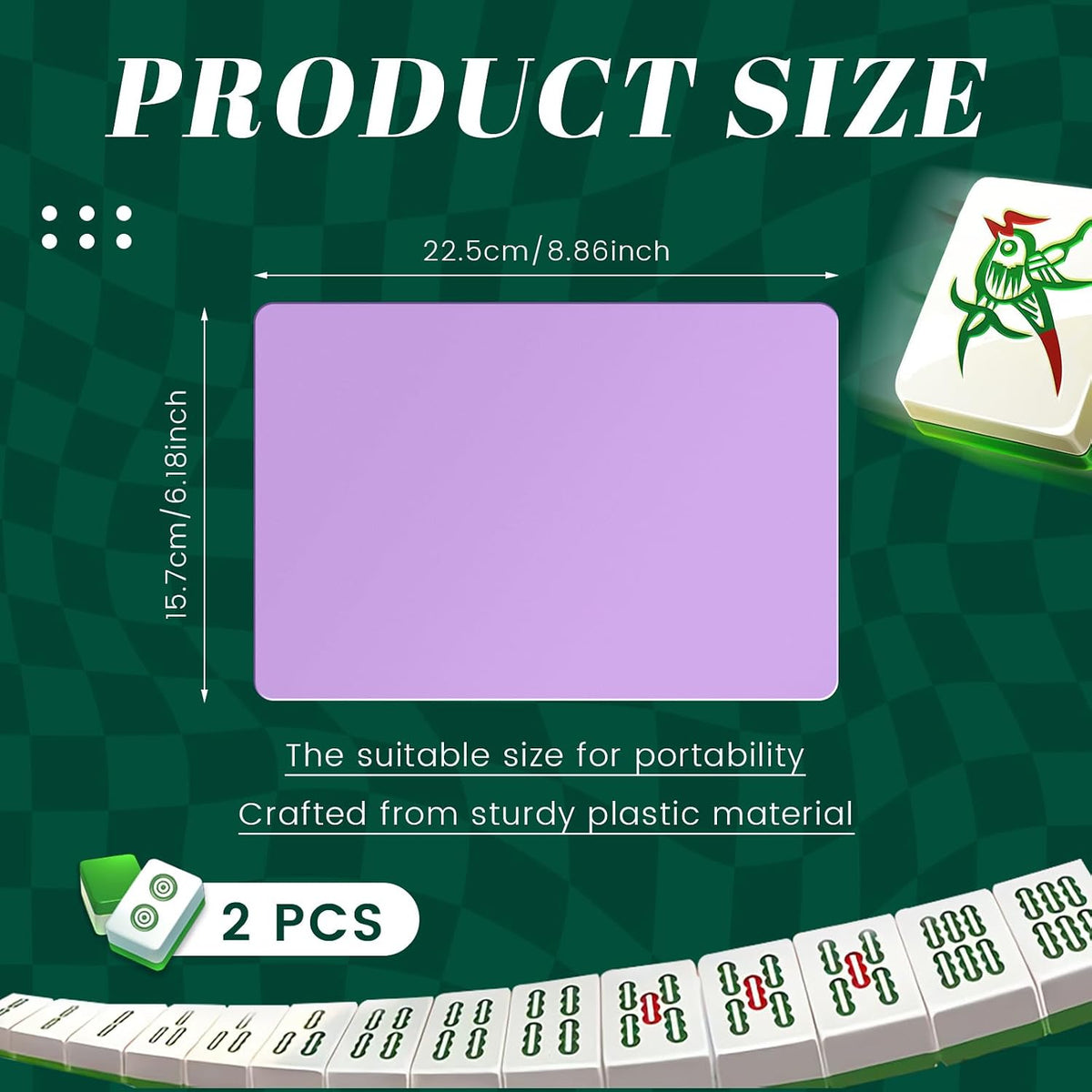 Seenelling 2026 Mahjong Tile Mixer Shuffler for Mixing - 2 / Purple - image 2