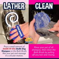 Bodhi Dog Shampoo Brush - Pet Grooming & Bath Supplies for Dogs and Cats - Bath Brush for Long - 1 Pack / Pink - image 3