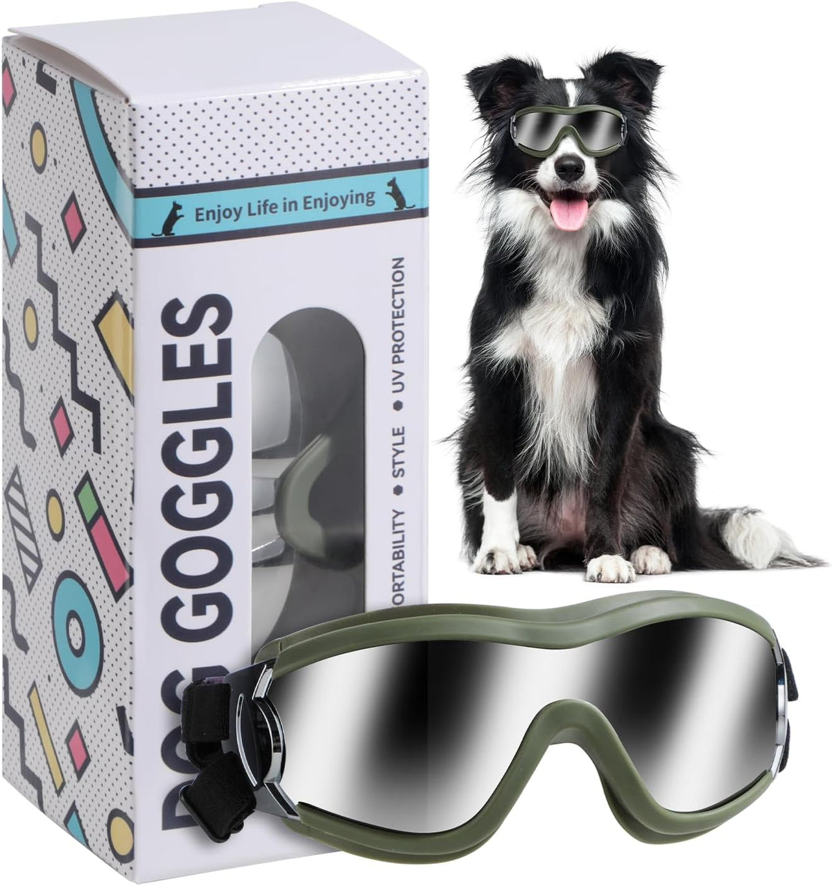 Dog Sunglasses Dog Goggles - Green - Pack of 1