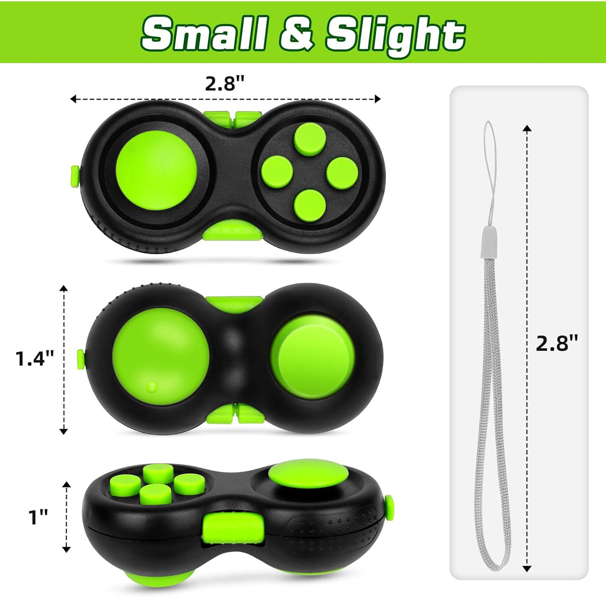 Original Fidget Toy Game, Rubberized Classical Controller – Fun for Kids & Family - 1 / Green Style - image 3
