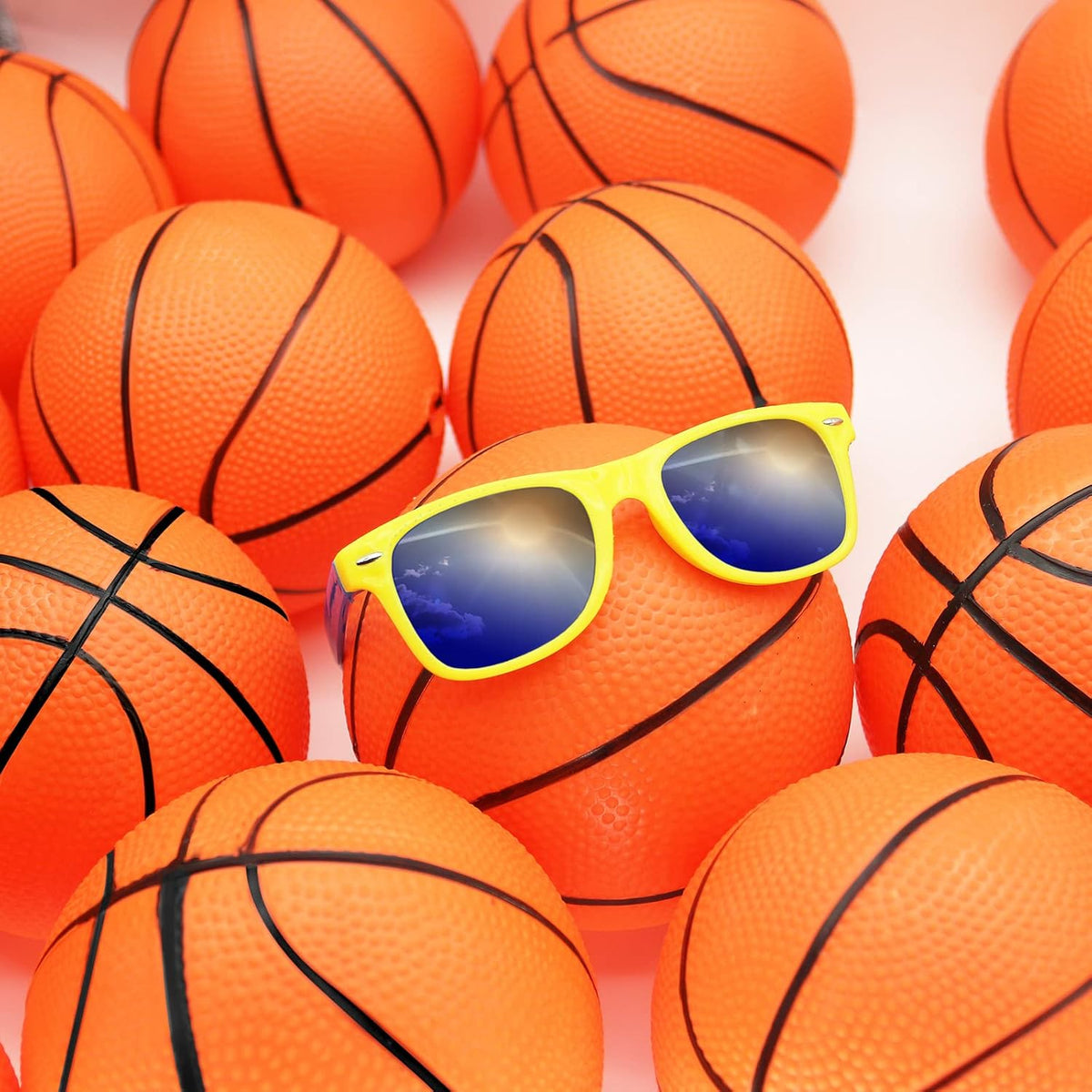 Oleitodh 42 piece colorful 5 inch mini basketball balls with air pump - view 14