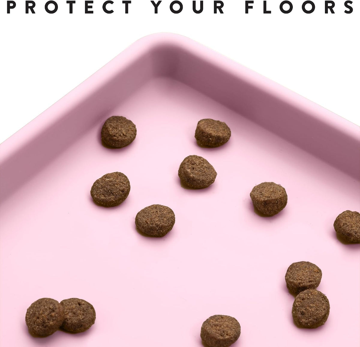 CatGuru Premium Cat Food Mat - 19"L x 11"W / Pink - image 3