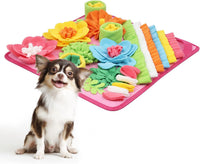 Snuffle Mat for Dogs, 15.4in Felt Wool for Small/Medium Pet Puzzle – Essentials for Dogs - Pink / 15.4"L x 15.4"W