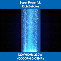 AquaMiracle Linear Air Pump ZP-40/ZP-60/ZP-100/ZP-200 for Pond Aeration, 635/950/1600/4000GPH Septic Air Pump Pond Aerators for Outdoor Ponds, Waste Treatment, Aquarium, Fish Farm, Seafood Restaurant