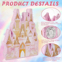 Princess Castle Pinata - Pink Castle Pinata with Blindfold and Bat for Girls Kids Princess Theme - Castle a - image 3